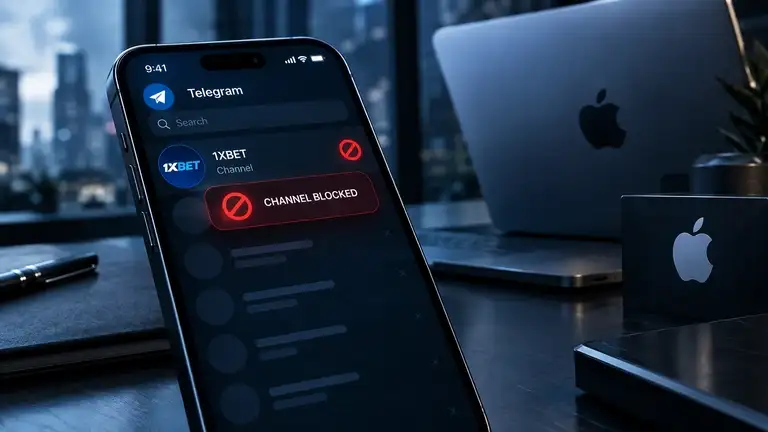 Apple blocks 1xBet's ONE X Telegram channel on iOS devices