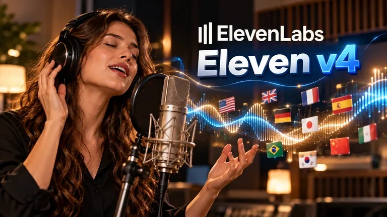ElevenLabs launches Eleven v4, a voice model that reads scripts like an actor