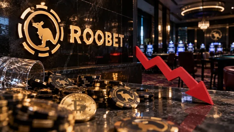 Roobet&rsquo;s crypto deposits crash 47% in a single week