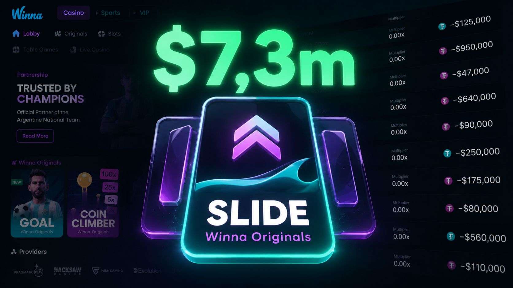 Winna faces $7.3 million dispute over Slide VIP fairness check